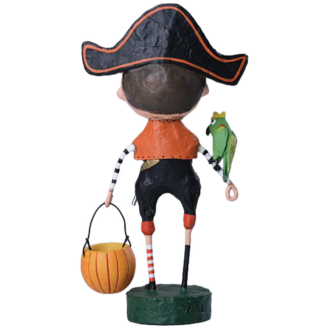 Captain Kidd Halloween Figurine and Collectible by Lori Mitchell new version back