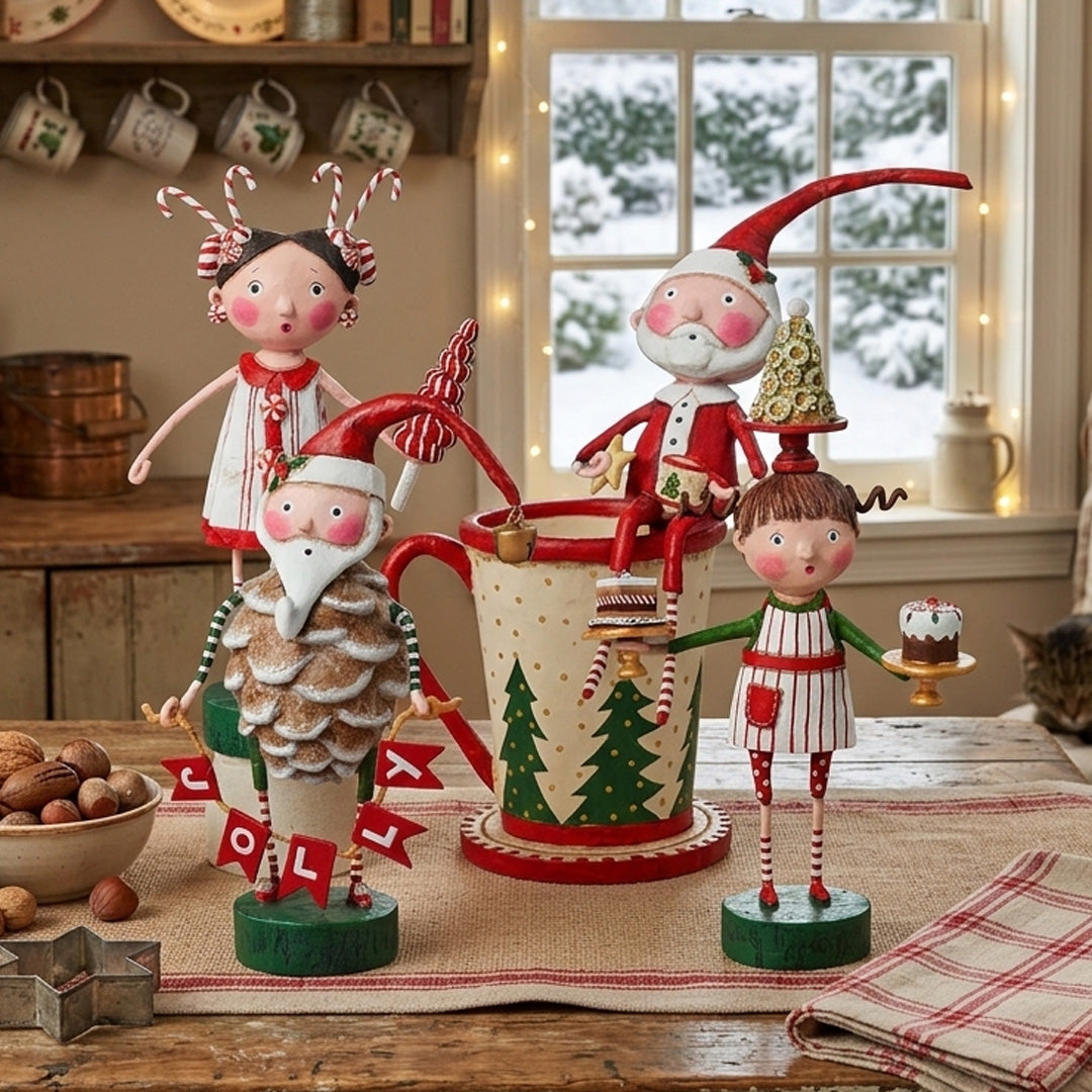 Cuddle Decor Lori Mitchell Christmas Yummies - Set of 4 lifestyle