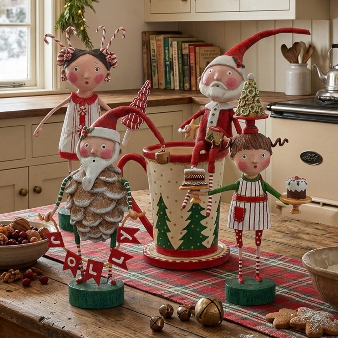 Cuddle Decor Lori Mitchell Christmas Yummies - Set of 4 lifestyle