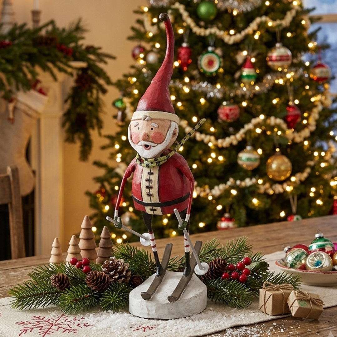 Cuddle Decor Lori Mitchell Downhill Santa front lifestyle