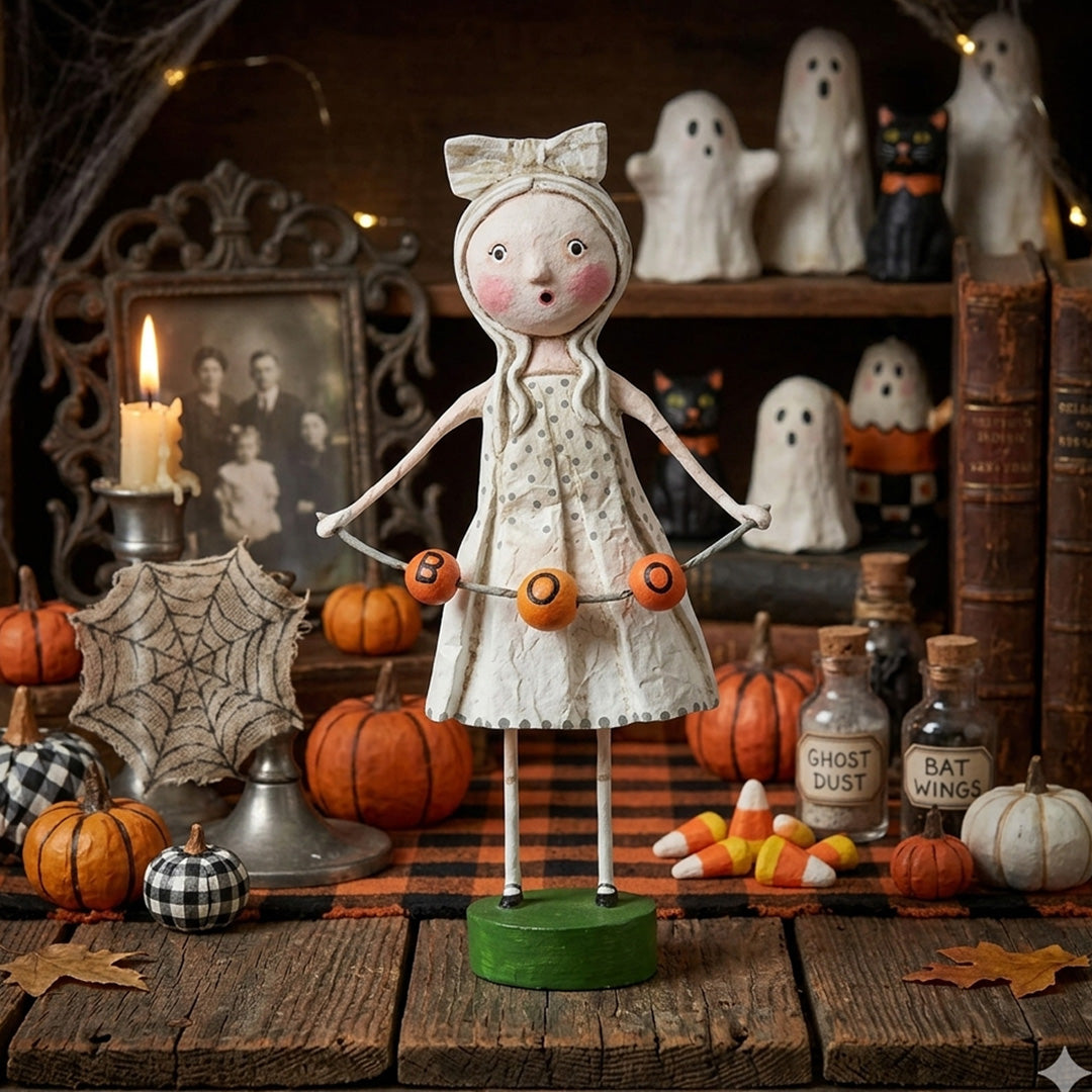 Cuddle Decor Lori Mitchell Ghoulie Girl front lifestyle