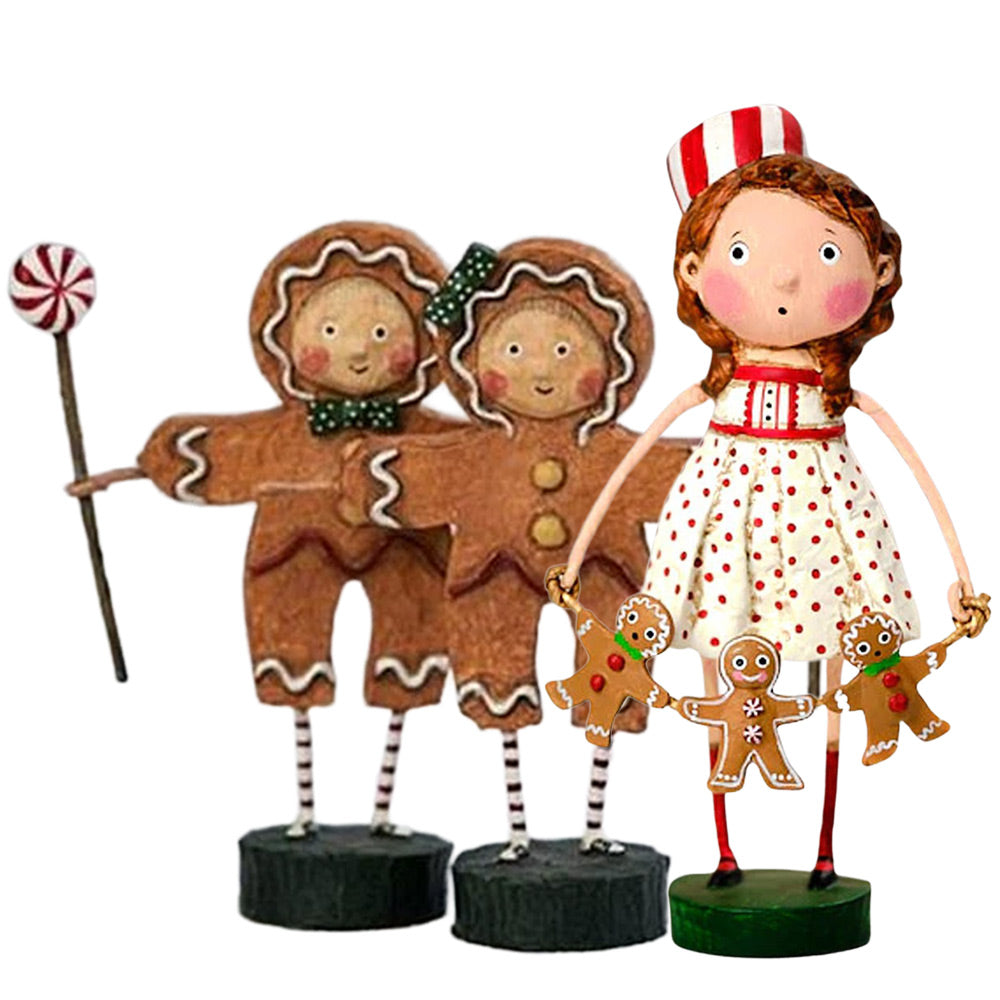 Lori Mitchell Gingerbread Workshop Set of 3