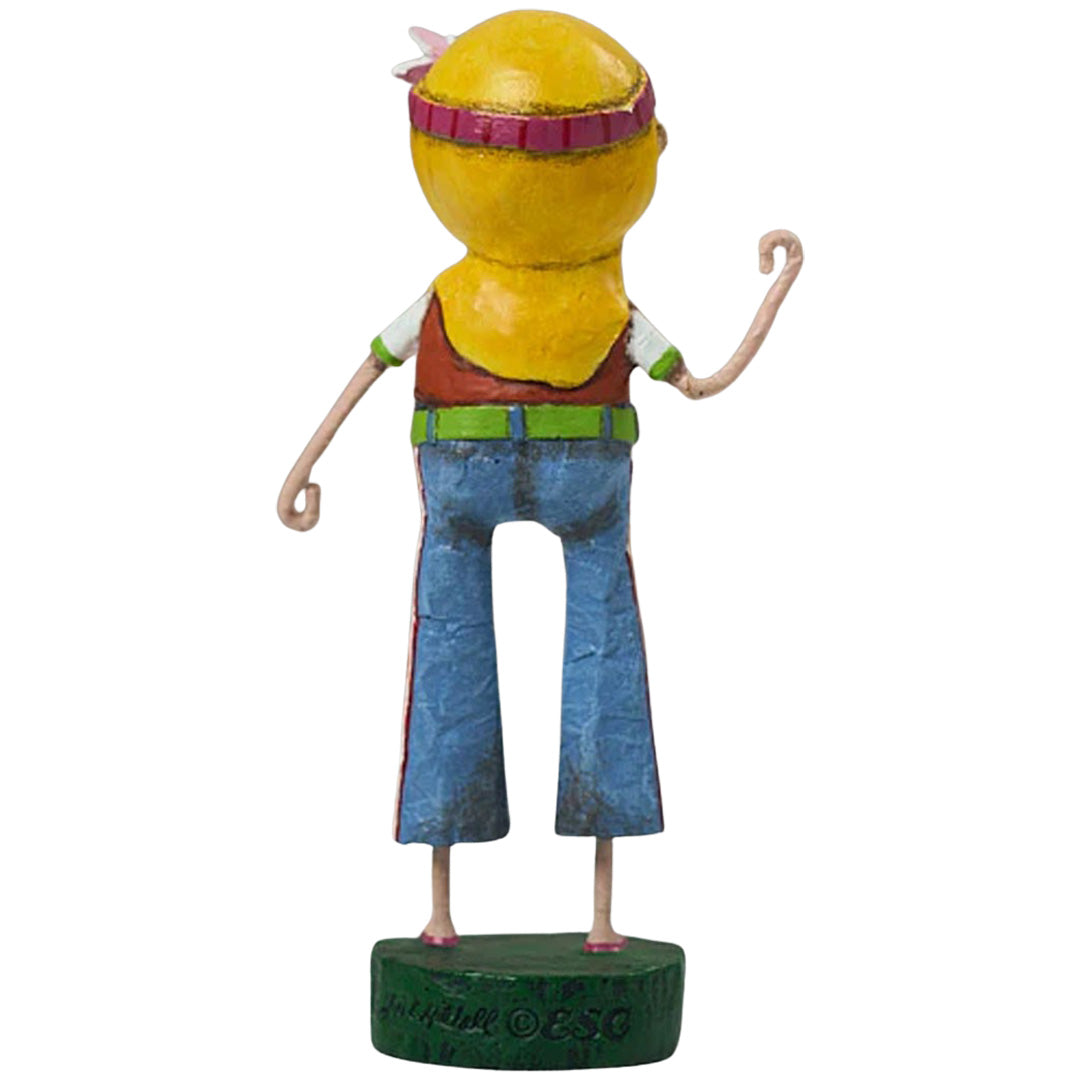 Hippie Chick Summer Figurine by Lori Mitchell back