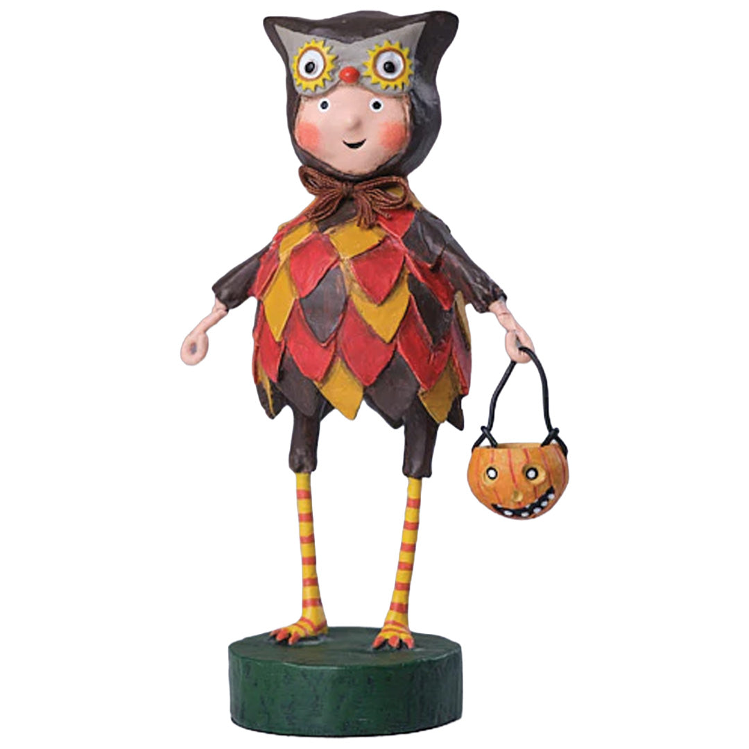 Hoot-N-Hollar Halloween Figurine and Collectible by Lori Mitchell front new version