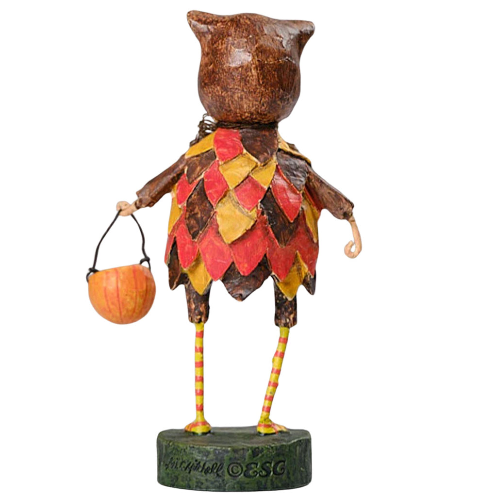 Hoot-N-Hollar Halloween Figurine and Collectible by Lori Mitchell back
