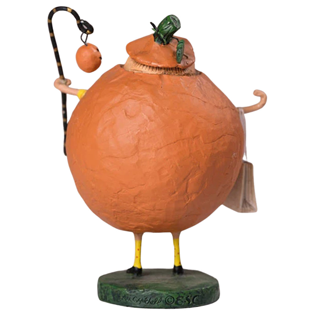 Jack Squash Halloween Figurine by Lori Mitchell back