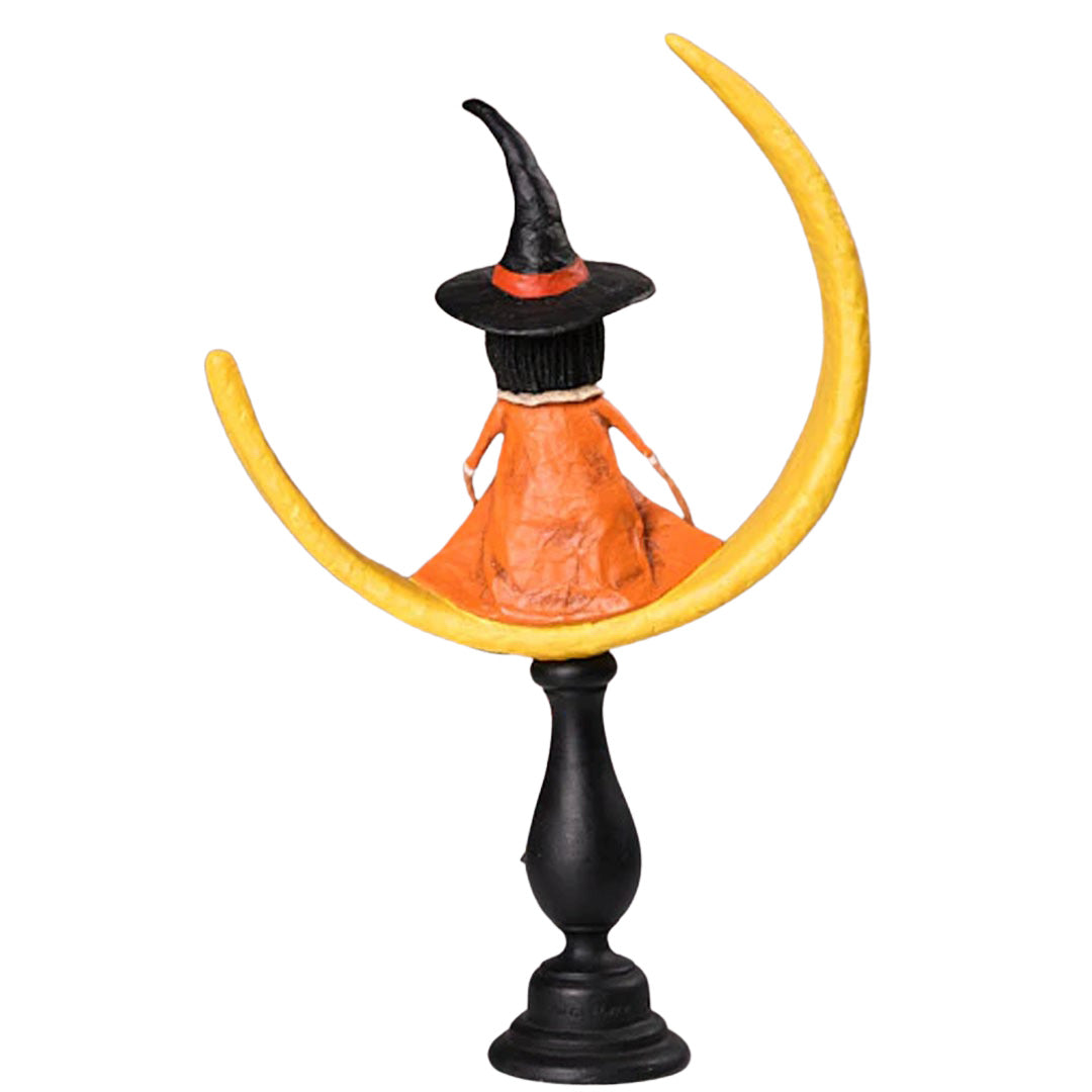 Moonlight Magic Halloween Figurine by Lori Mitchell back