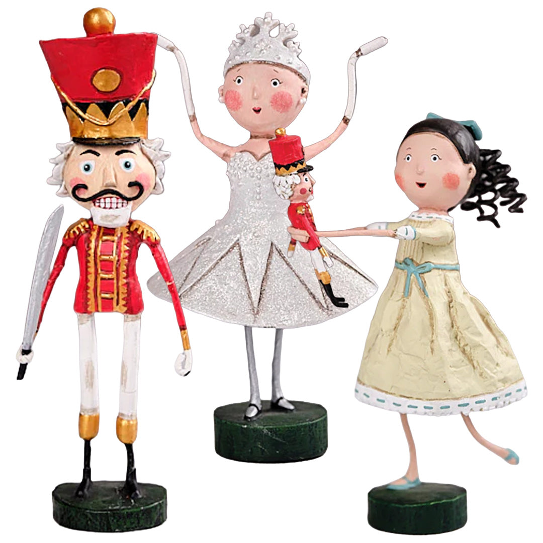 The Nutcracker Ballet Set of 3 Figurines Collectible by Lori Mitchell front new version