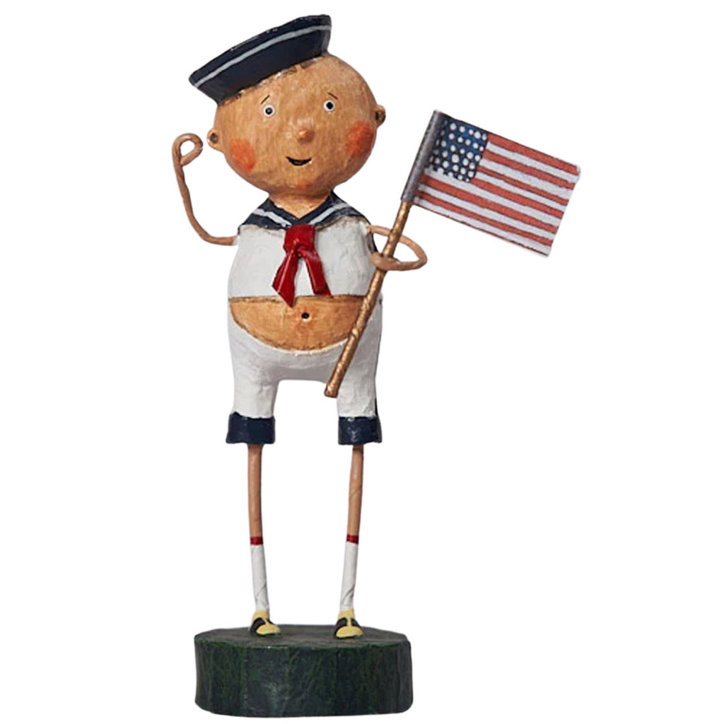 Aye Aye Adam Summer Patriotic Collectible Figurine by Lori Mitchell