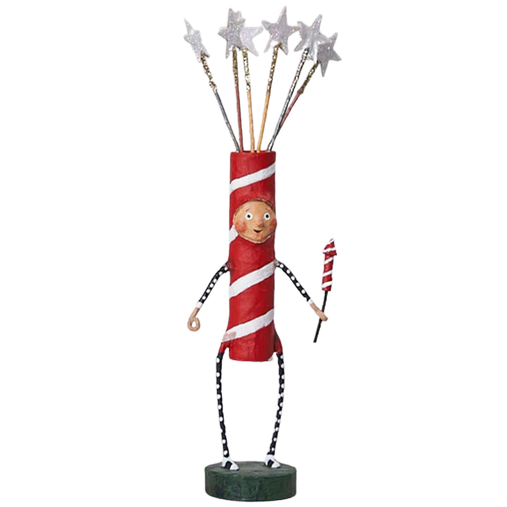 Sparky Patriotic Collectible Figurine by Lori Mitchell