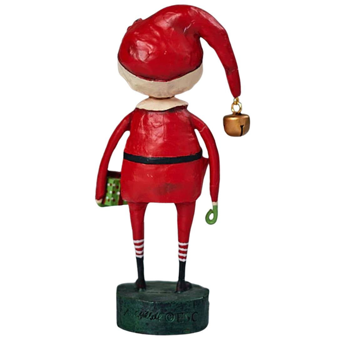 Playing Santa Christmas Figurine and Collectible by Lori Mitchell back