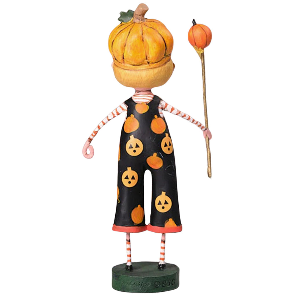 Pumpkin Patches Halloween Figurine by Lori Mitchell back