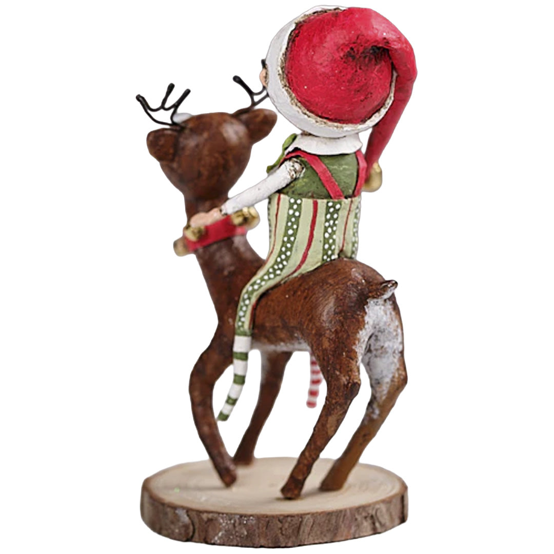 Cuddle Decor Lori Mitchell Run Run Reindeer back