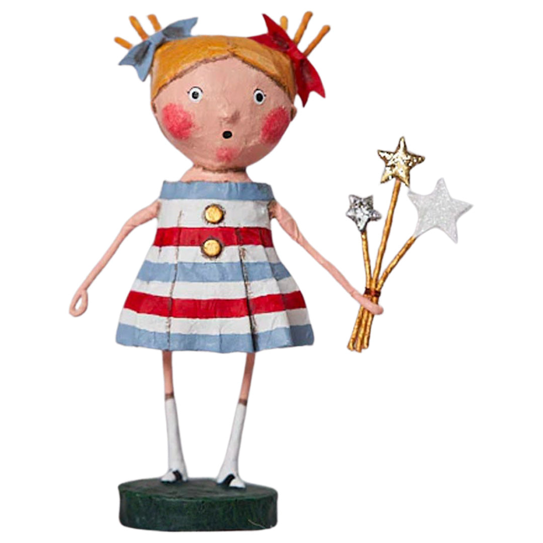 Sissy's Stars Patriotic Collectible Figurine by Lori Mitchell front