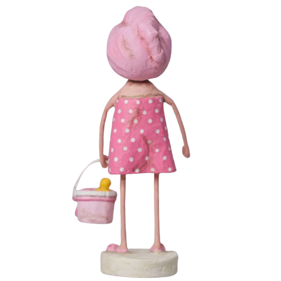 Spa Day Spring and Easter Figurine Collectible by Lori Mitchell back