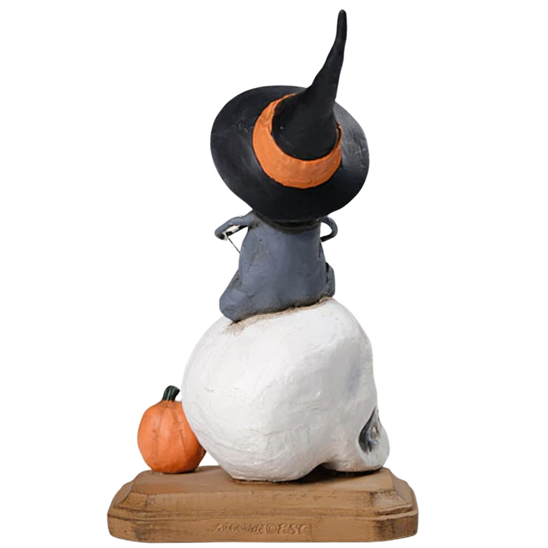 Tessa Twitch Halloween Figurine by Lori Mitchell back