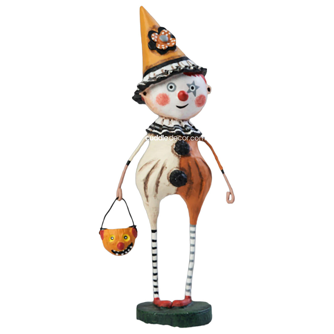 Cuddle Decor Lori Mitchell Trick Or Treat Clown 7.5"