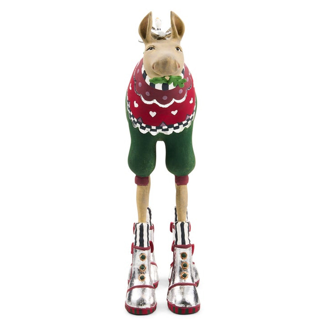 Cuddle Decor Patience Brewster by MacKenzie Childs Mooseltoe Maude Moose 10" front