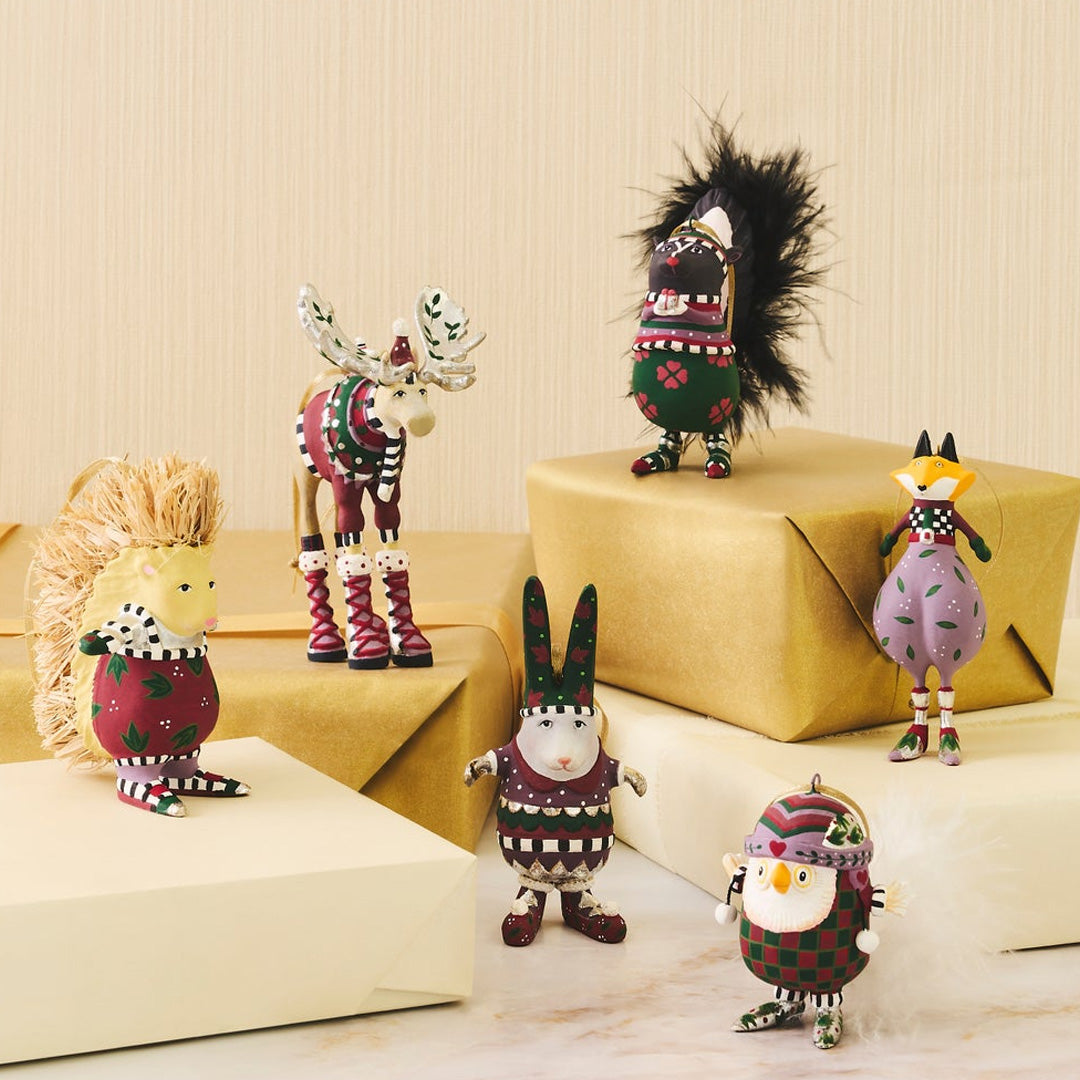Cuddle Decor Patience Brewster by MacKenzie Childs Mooseltoe Mini Ornaments - Set of 6 lifestyle