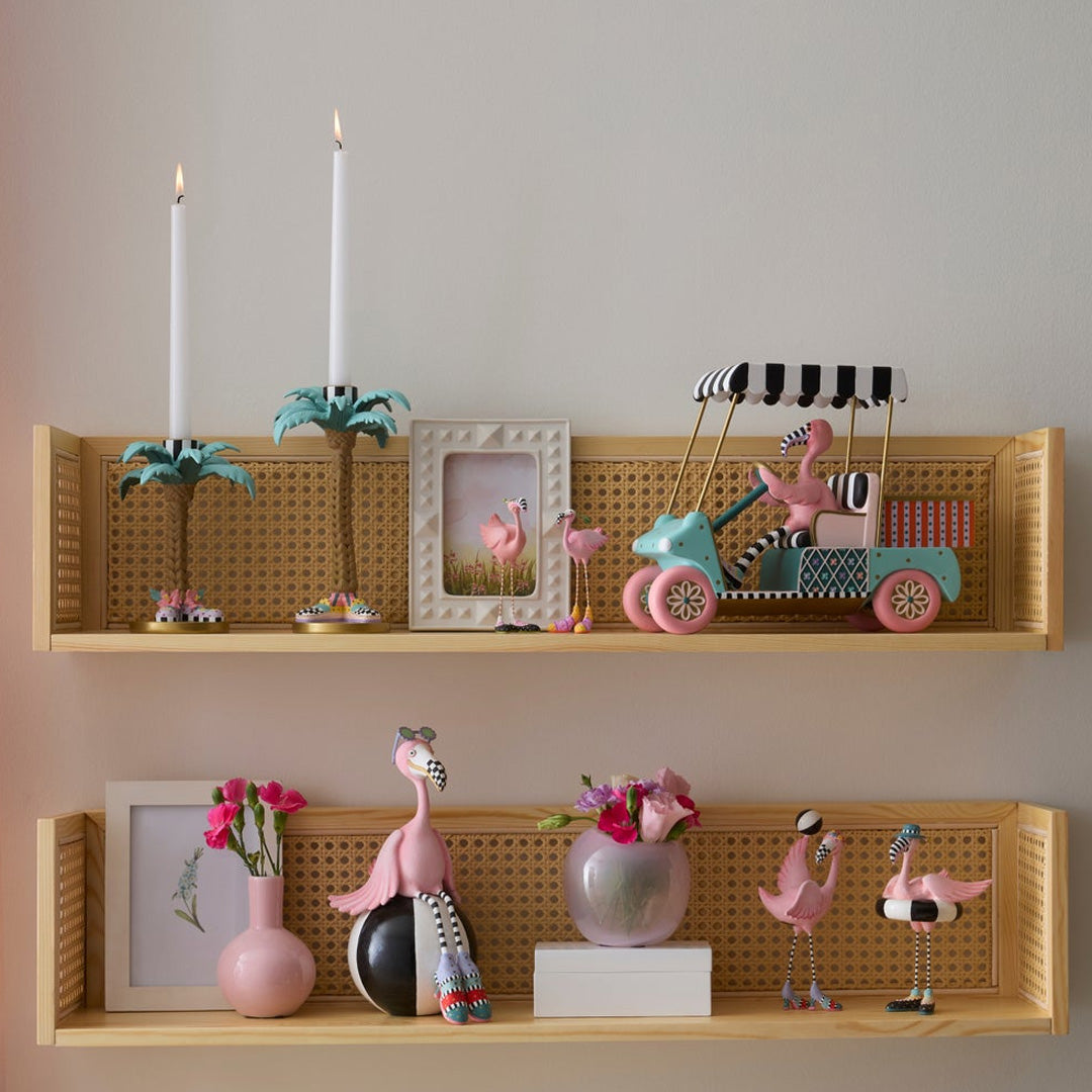 Cuddle Decor MacKenzie Childs Patience Brewster Sheila and Sheldon Flamingo MINI Figures lifestyle 3