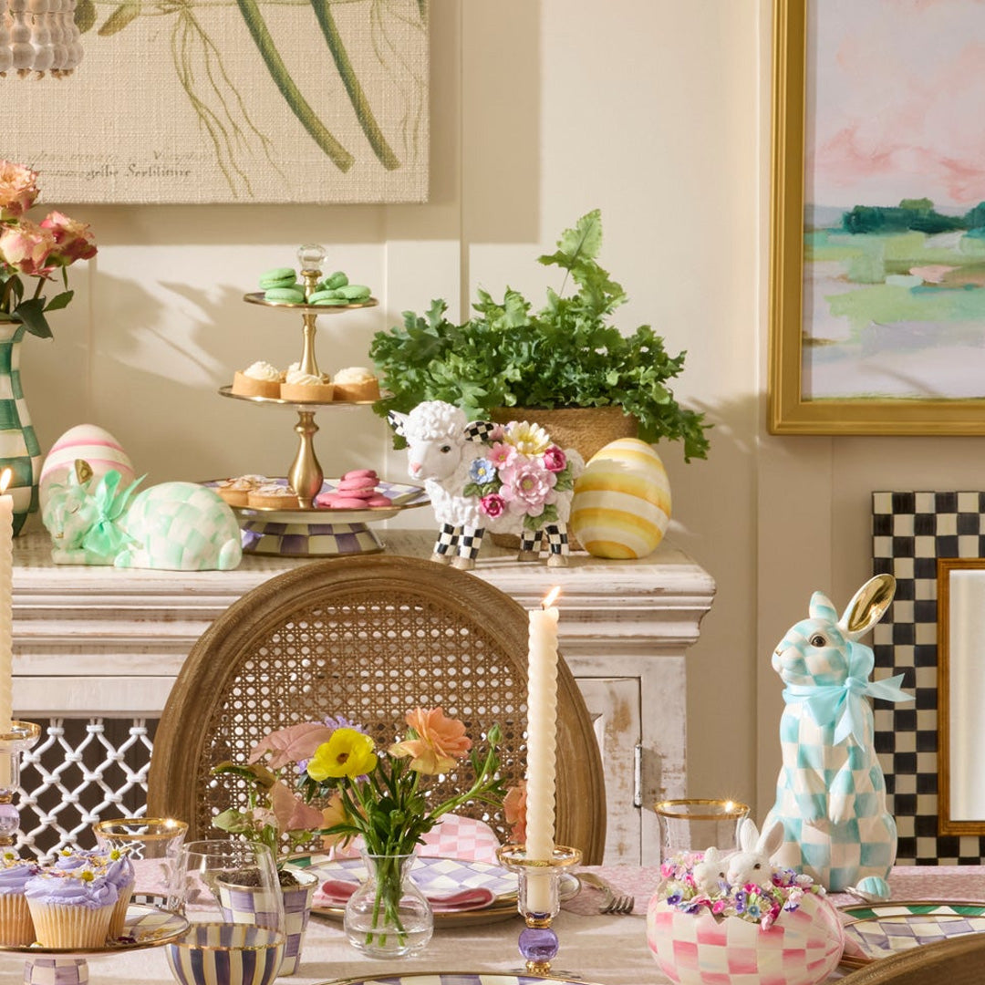 Cuddle Decor MacKenzie Childs Frolic Spring lamb lifestyle 2