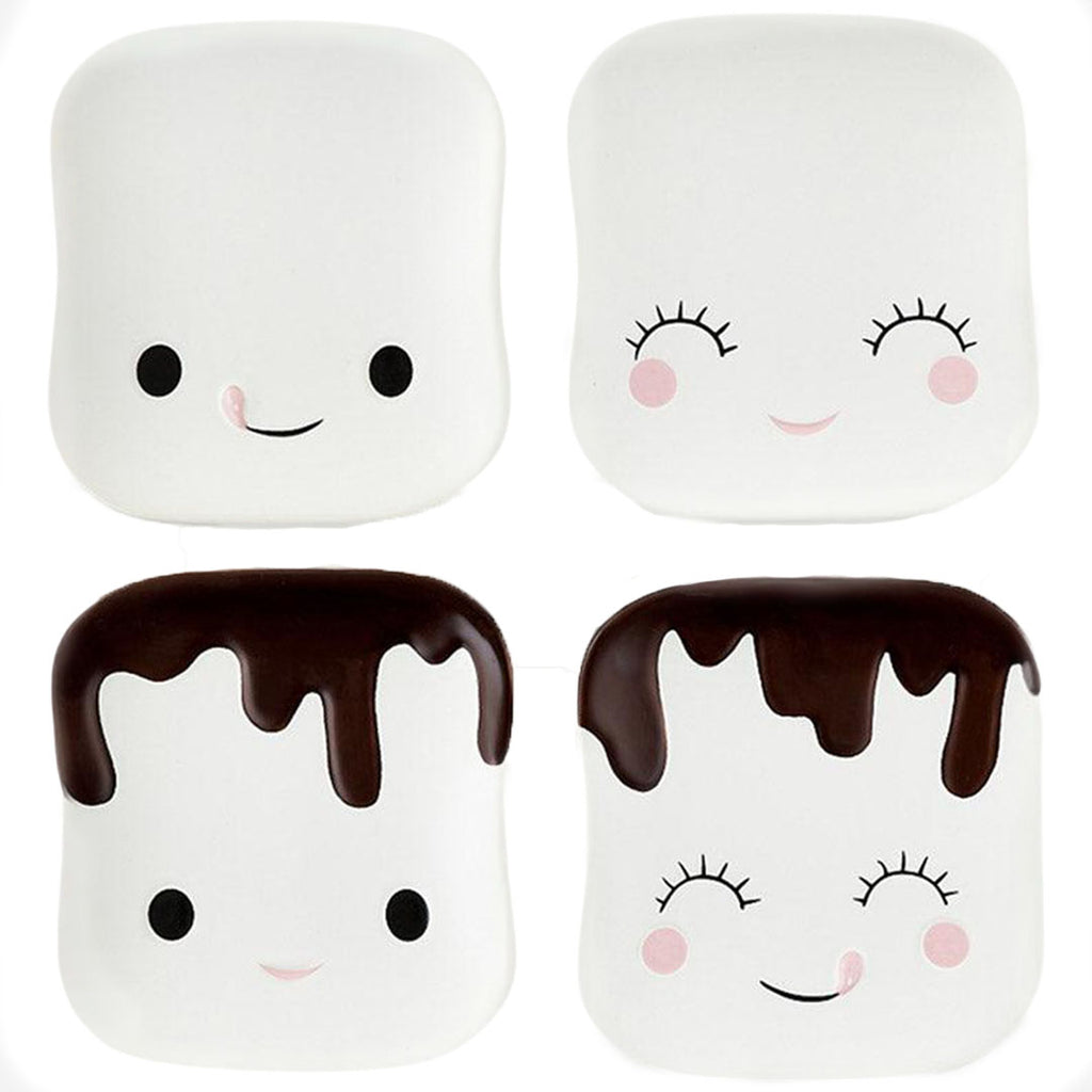 Marshmallow Plate - Set of 4 by 180 Degrees