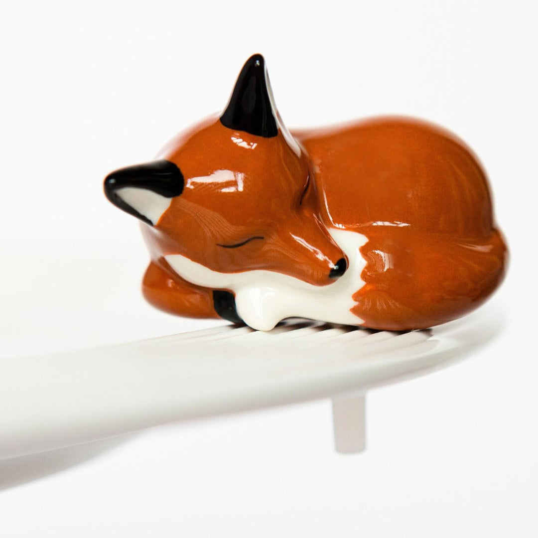 Nora Fleming foxy lady fox on the plate