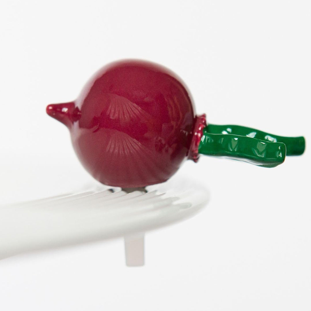 Nora Fleming totally rad (radish) on the plate