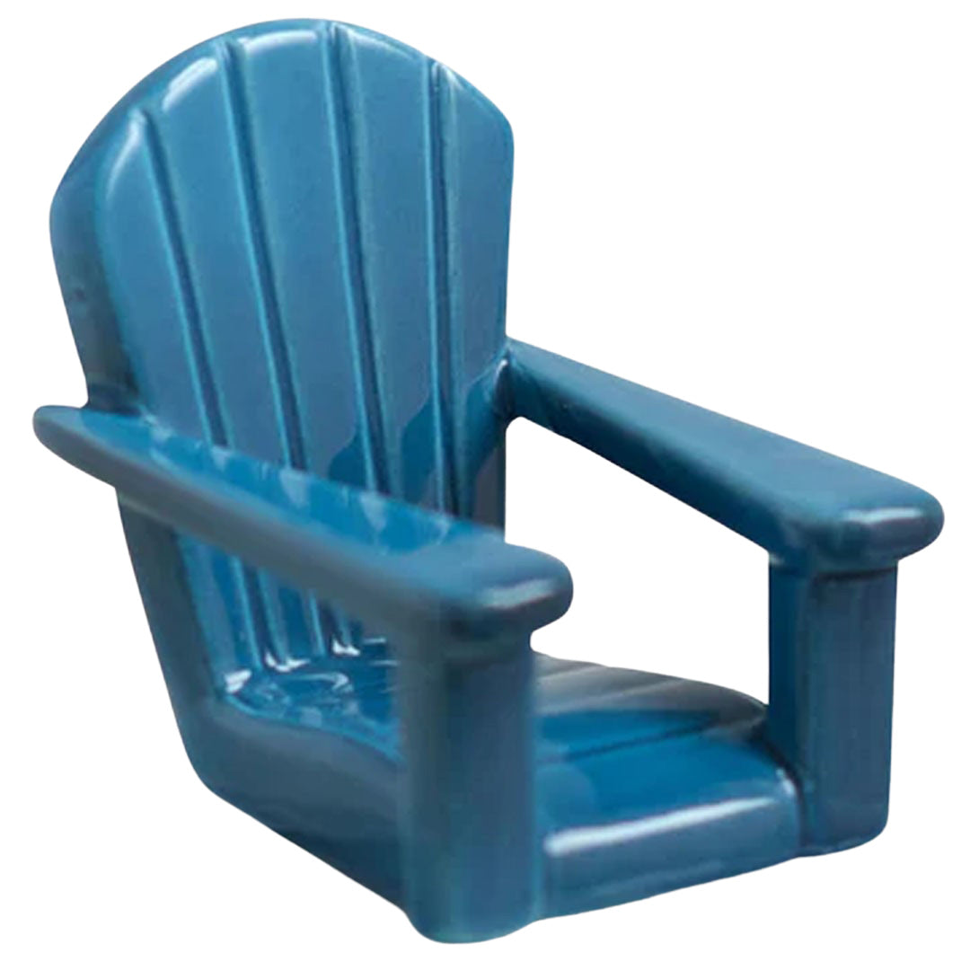 Nora Fleming Blue Adirondack Chair Mini