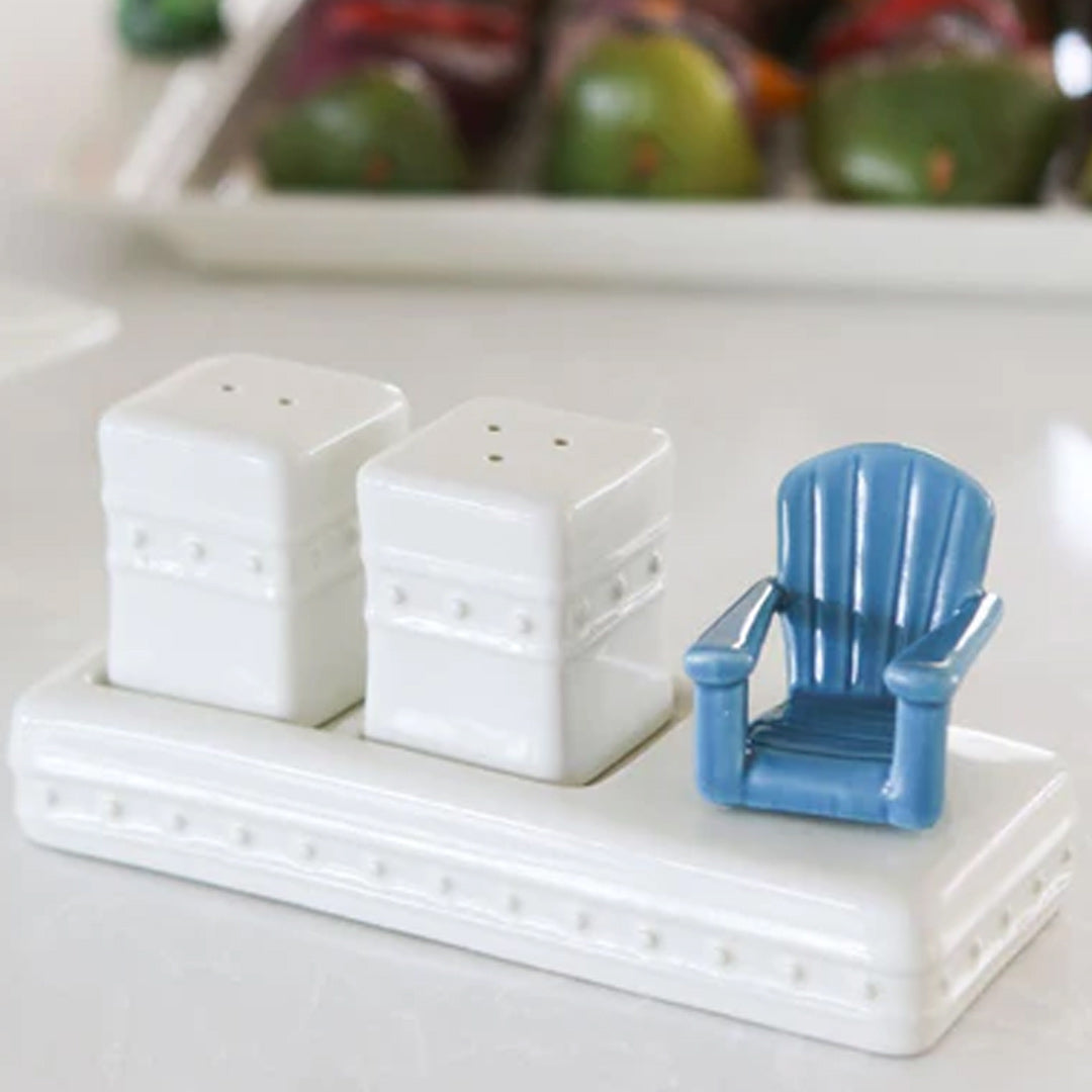 Nora Fleming Blue Adirondack Chair Mini lifestyle 1