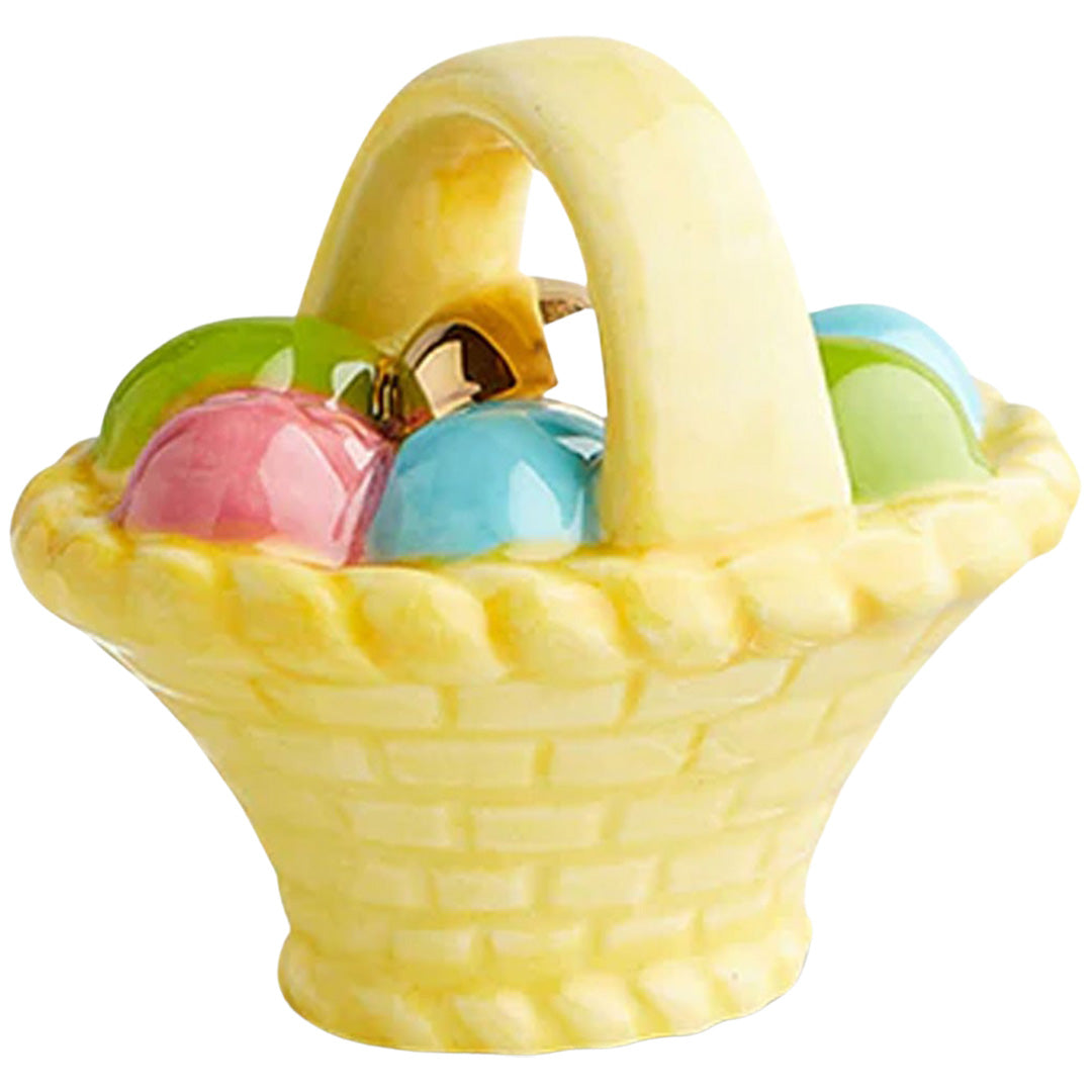 nora fleming basket w eggs front