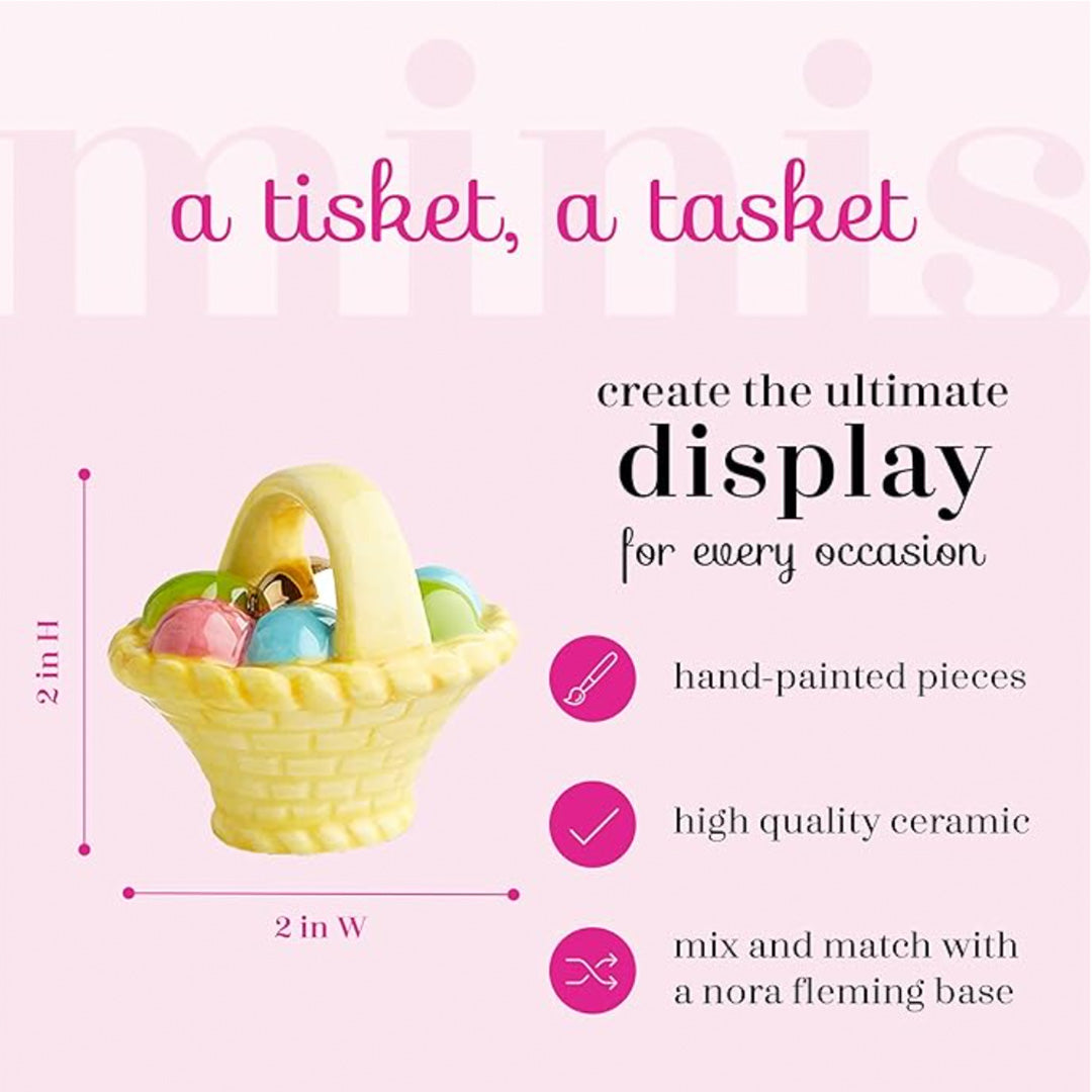 nora fleming basket w eggs info