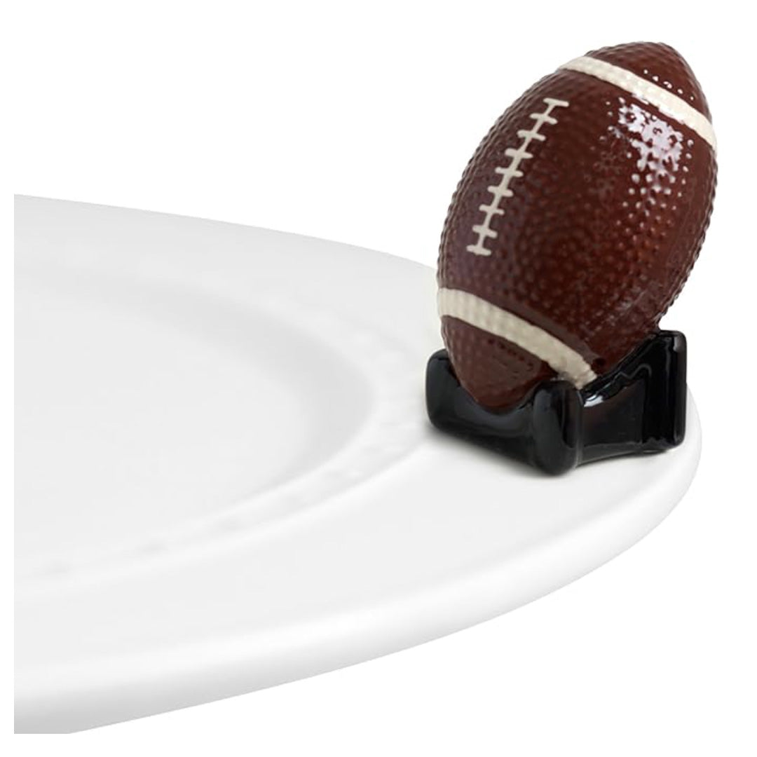 nora fleming football on the plate