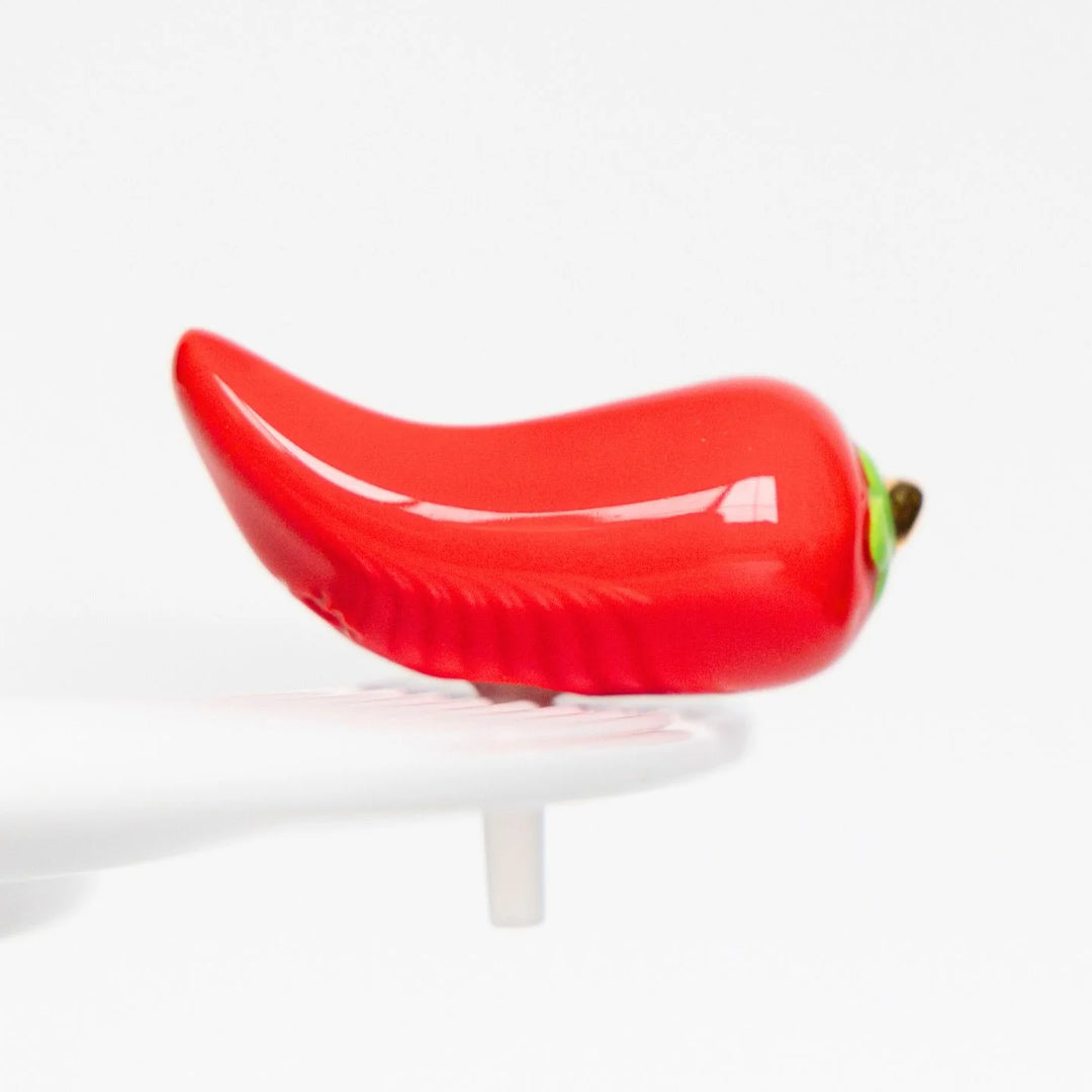 Nora Fleming heat wave hot pepper on the plate