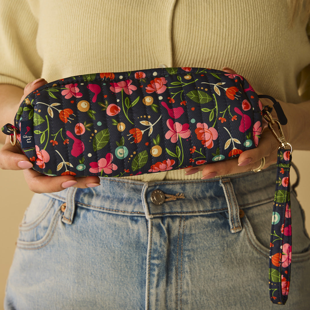 Cuddle Decor Nora Fleming ready, set, mini! quilted mini travel bag FREE GIFT 5