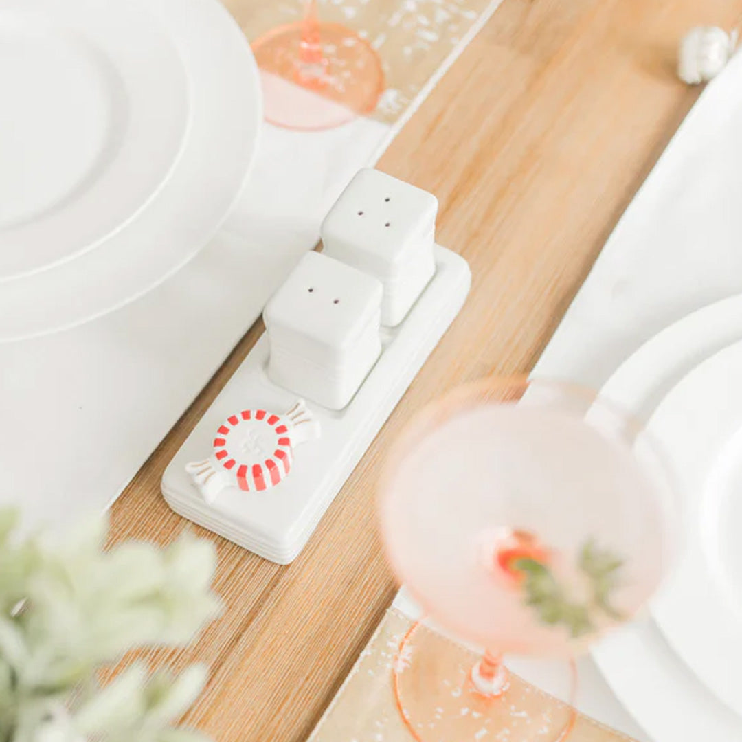 Nora Fleming Pinstripes Salt and Pepper Shakers - Set of 3 lifestyle