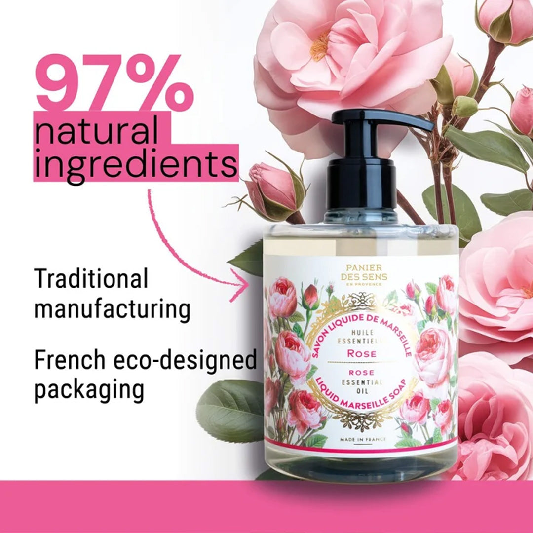 Cuddle Decor Liquid Marseille Soap - Rejuvenating Rose by PANIER DES SENS 2