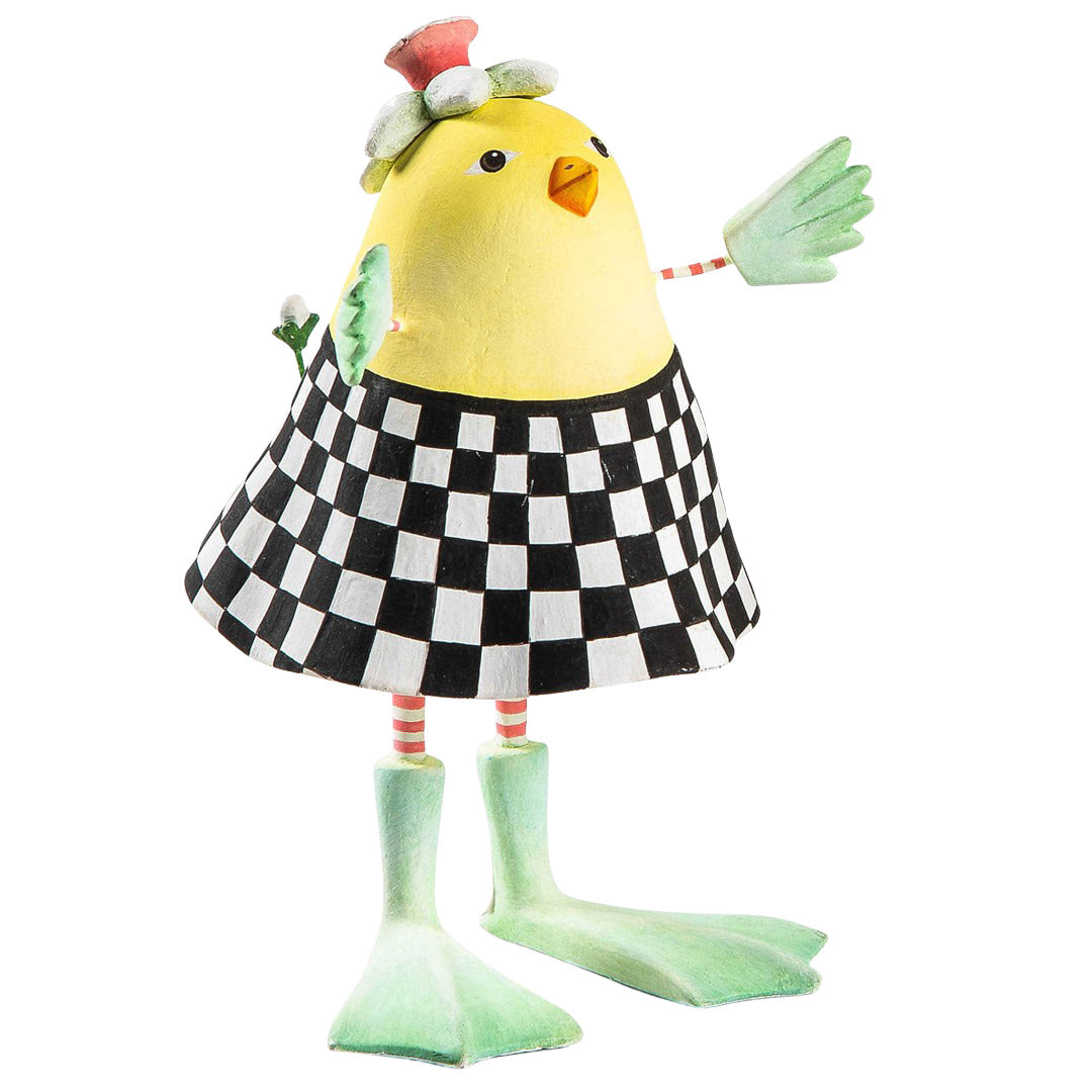 Dressed Up Chick Stripe or Checker 5"