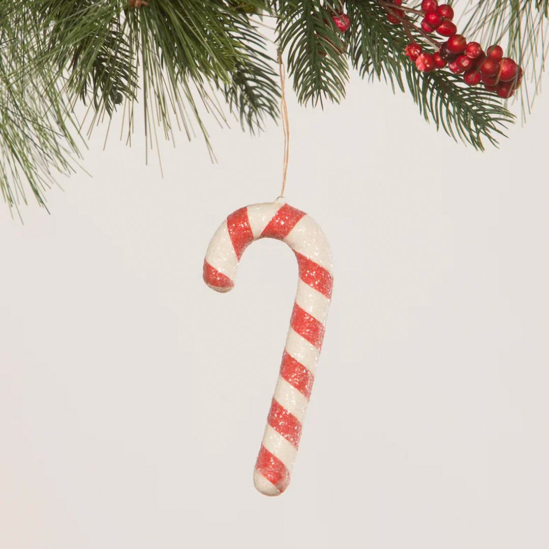 Red Candy Cane Ornament by Bethany Lowe