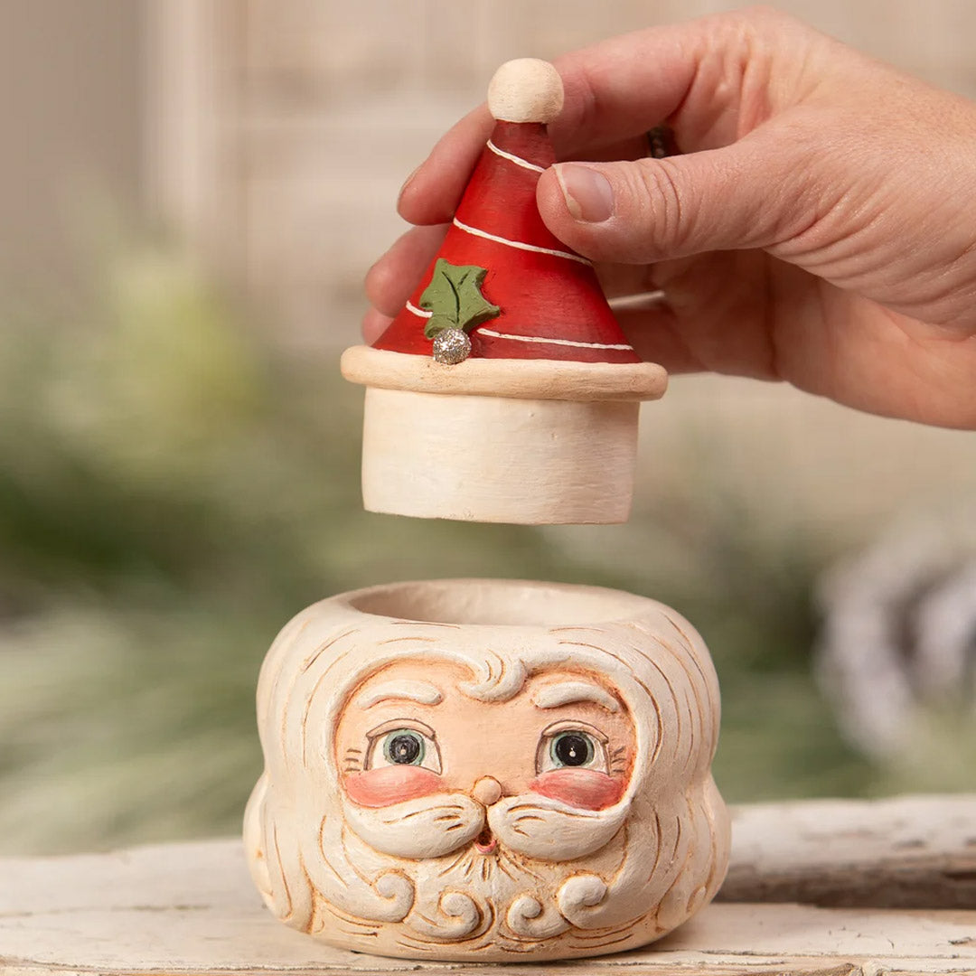 Johanna Parker for Bethany Lowe St. Nick Hollow Head Container opened