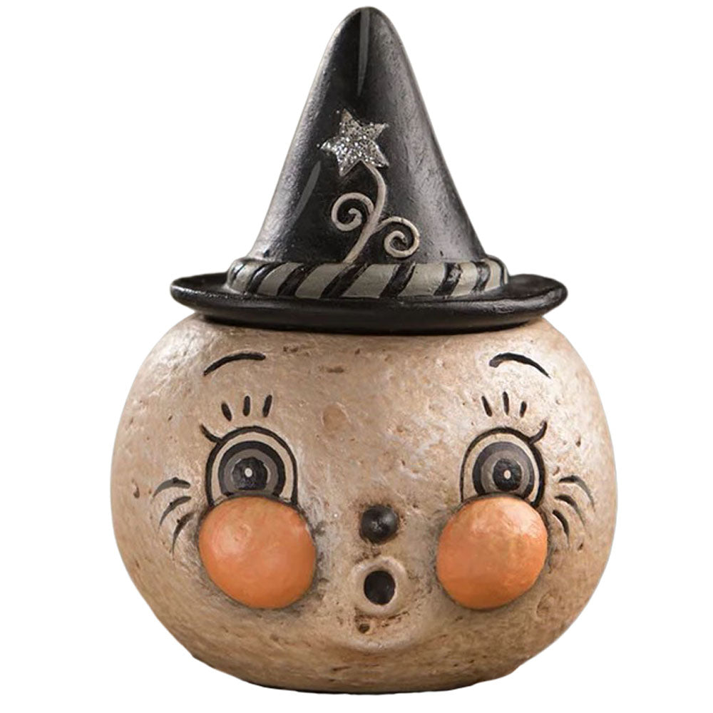 Star Wanda Luna Container Folk Art Figurine by Johanna Parker front