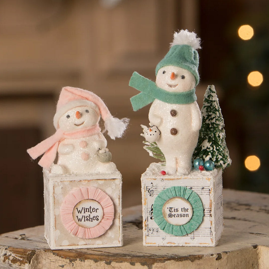 Michelle Allen for Bethany Lowe Tis the Season Snowman set