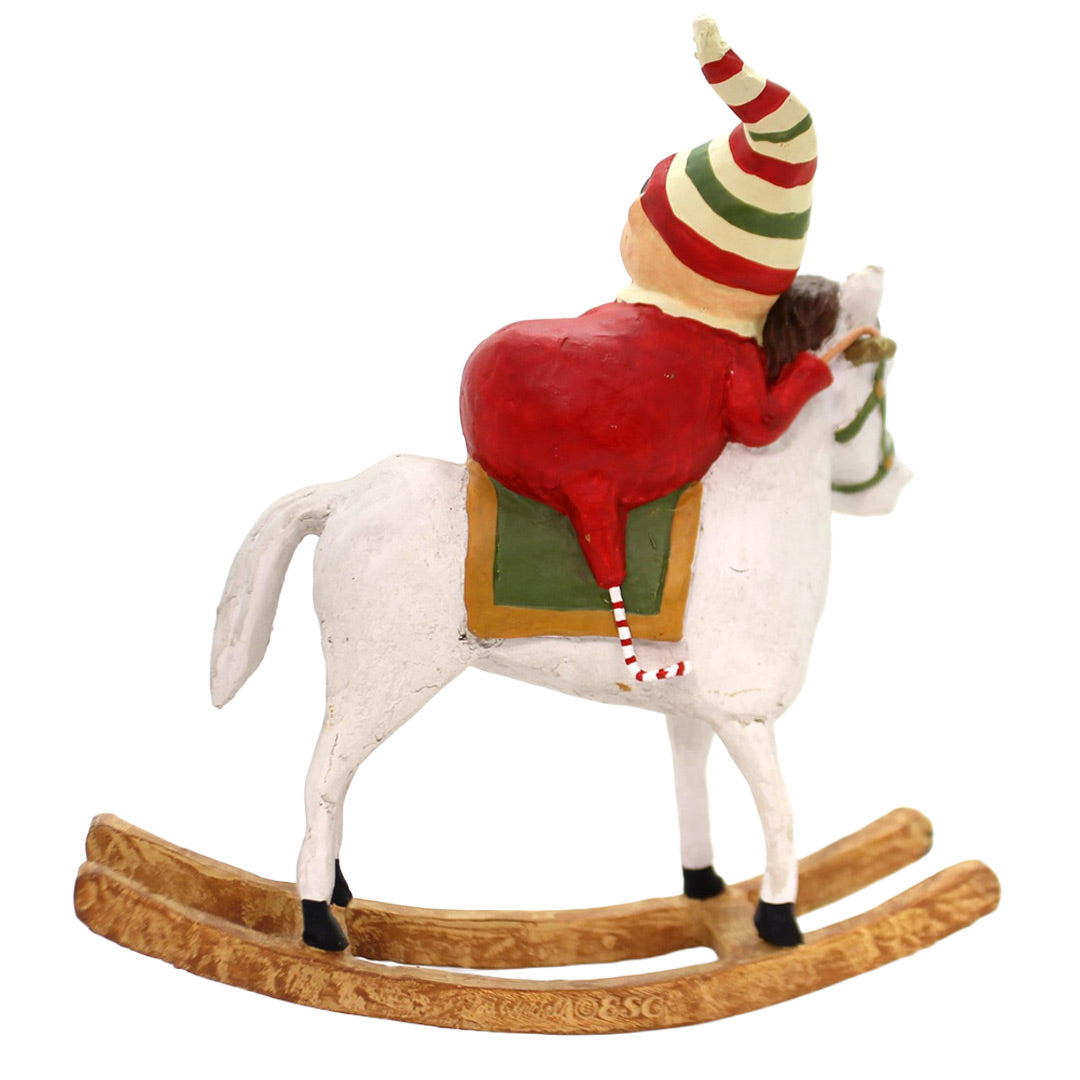 Cuddle Decor Lori Mitchell Rocking Around the Christmas Tree Red 8.5" back