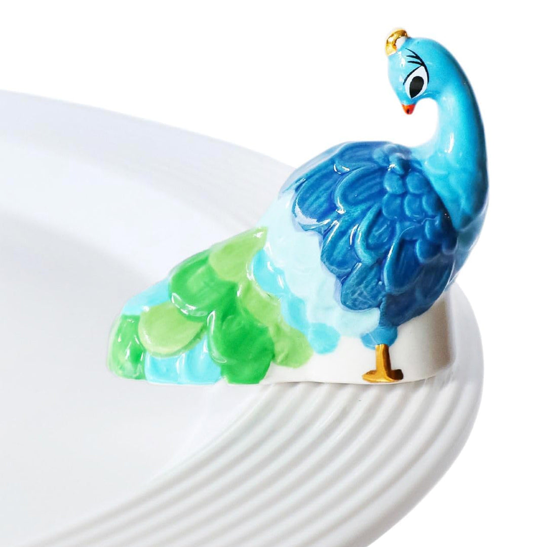 Cuddle Decor nora fleming fancy feathers peacock