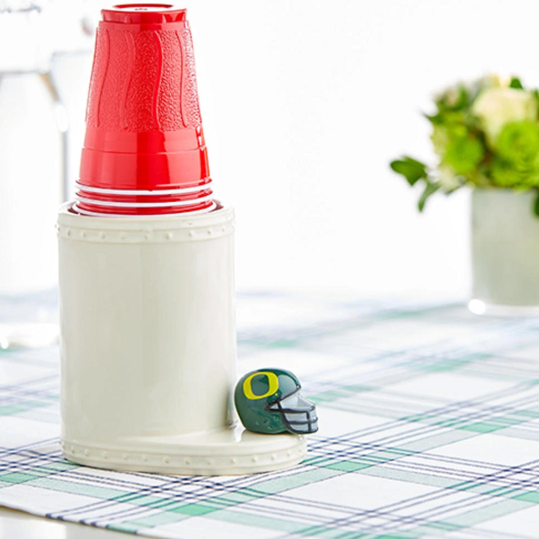 nora fleming University of Oregon helmet lifestyle