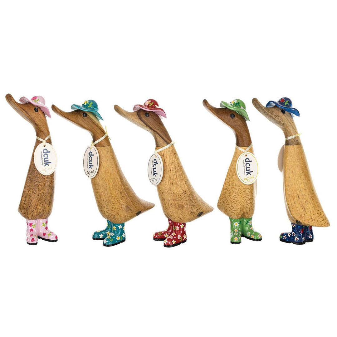 Floral Hat and Boots Ducklings set
