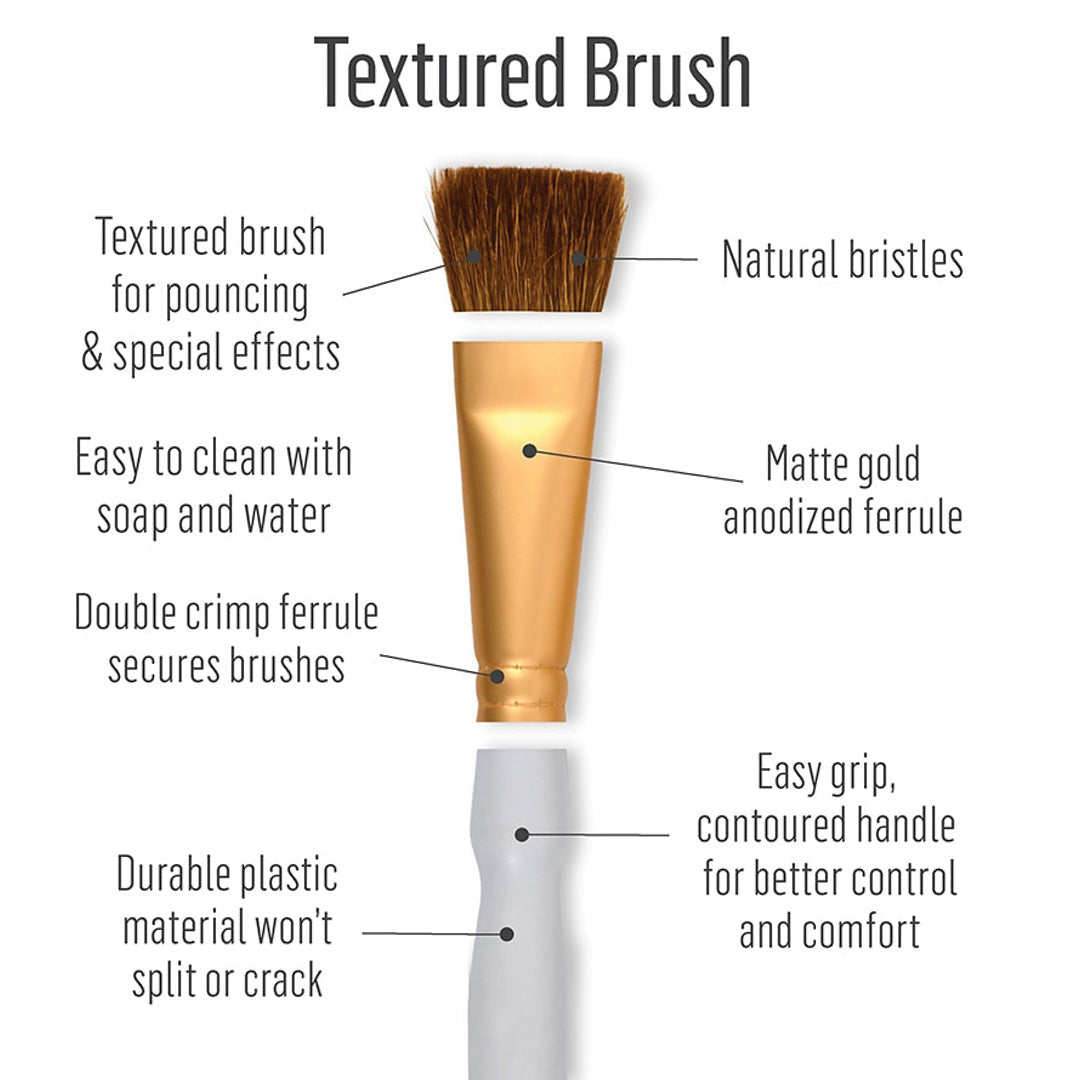 FolkArt® Artist Variety Brush - Set of 10 detail