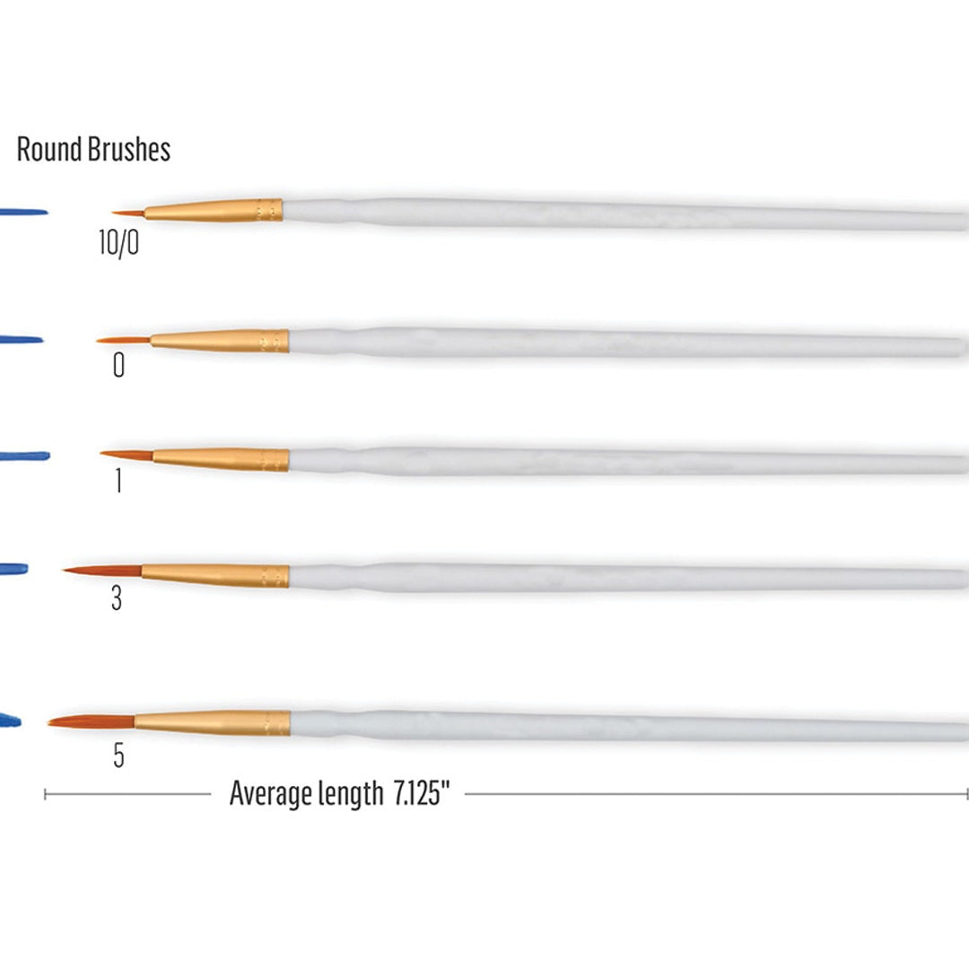 FolkArt Detail Brush - Set of 10 detail