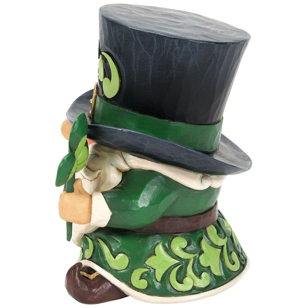 Jim Shore Leprechaun Top Hat Figurine 5" side