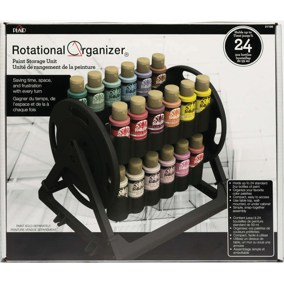 Plaid ® Rotational Organizer Paint Supply Storage Caddy - 31100 close up